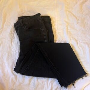 Old Navy black cutoff jeans